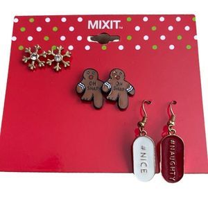 New 3 pair of Cute Christmas Earrings